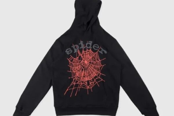 spider black hoodie