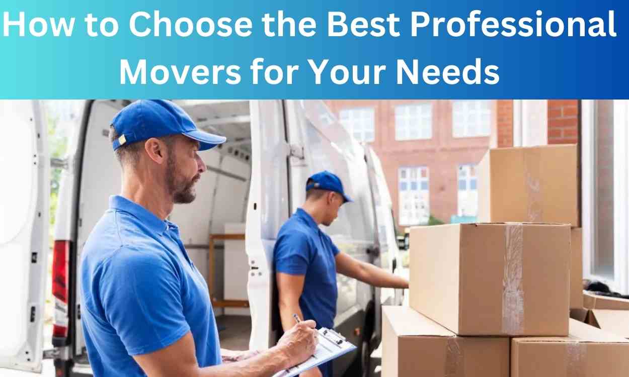 How to Choose the Best Professional Movers for Your Needs